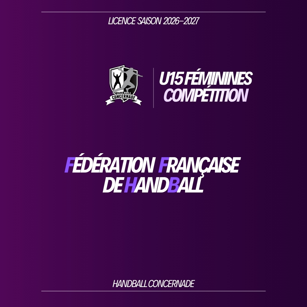 U15 féminines Compétition — 2026-2027